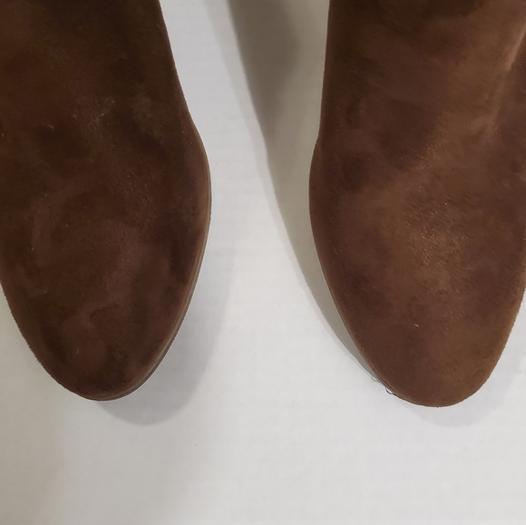 🔥SALE🔥Merona Brown Faux Suede Tassle Ankle Bootie 9.5 - Picture 6 of 10